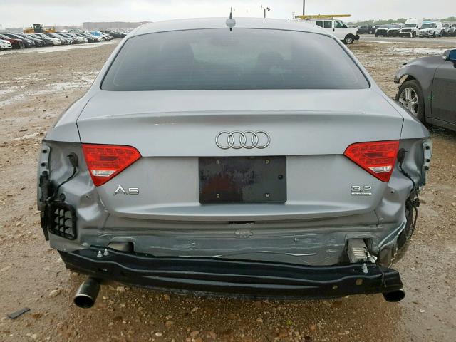 WAUWKAFRXAA058898 - 2010 AUDI A5 PRESTIG GRAY photo 9