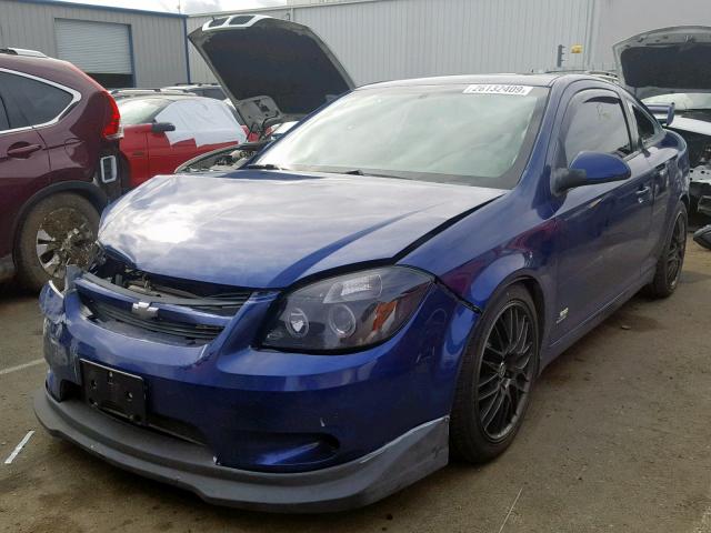 1G1AP18P877345956 - 2007 CHEVROLET COBALT SS BLUE photo 2