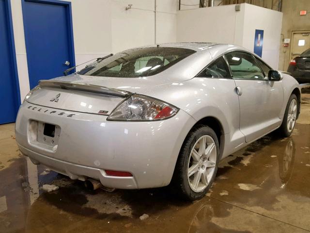 4A3AK64F87E069965 - 2007 MITSUBISHI ECLIPSE ES SILVER photo 4