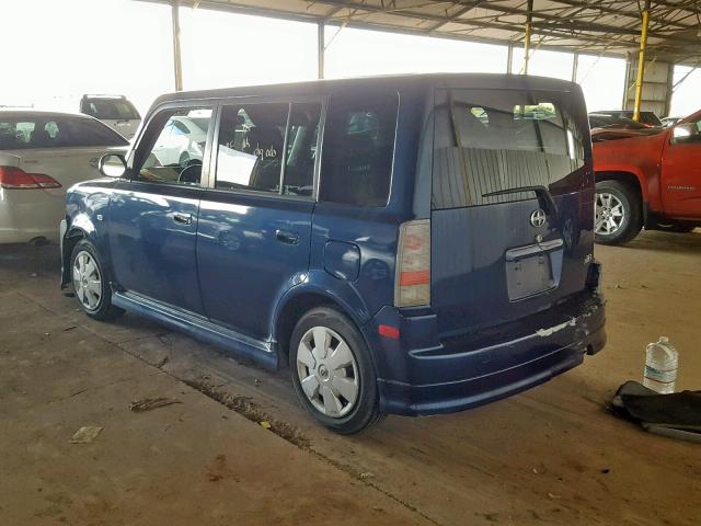 JTLKT334X64058915 - 2006 TOYOTA SCION XB BLUE photo 3