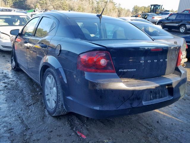 1B3BD4FB4BN524921 - 2011 DODGE AVENGER EX BLACK photo 3