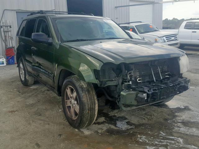 1J8GS48K96C315353 - 2006 JEEP GRAND CHER GREEN photo 1