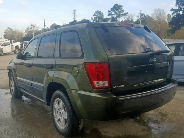 1J8GS48K96C315353 - 2006 JEEP GRAND CHER GREEN photo 3