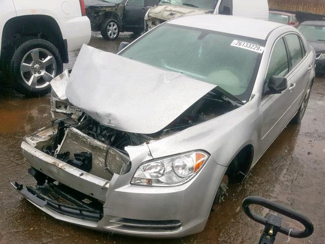1G1ZB5EB0A4114883 - 2010 CHEVROLET MALIBU LS SILVER photo 2