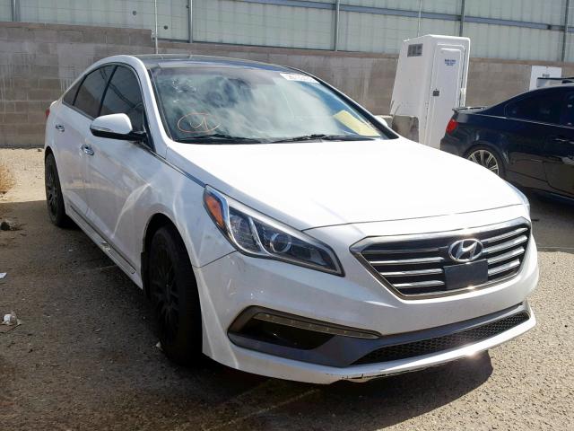 5NPE34AB9FH118239 - 2015 HYUNDAI SONATA SPO WHITE photo 1