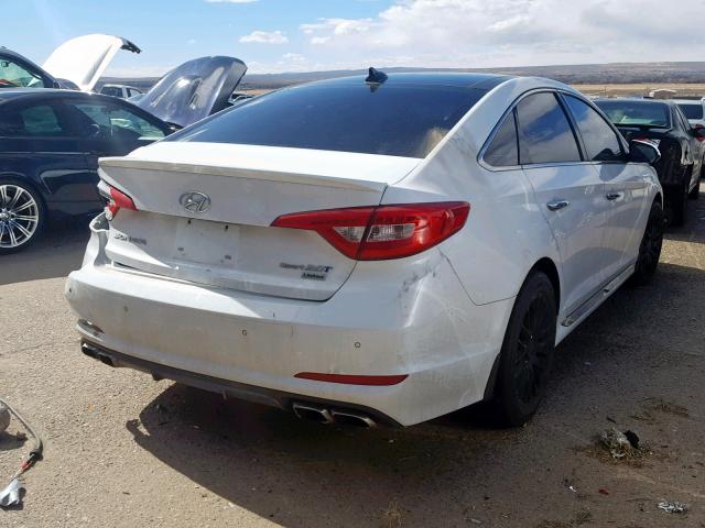 5NPE34AB9FH118239 - 2015 HYUNDAI SONATA SPO WHITE photo 4