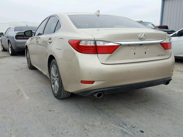 JTHBK1GGXF2152262 - 2015 LEXUS ES 350 TAN photo 3