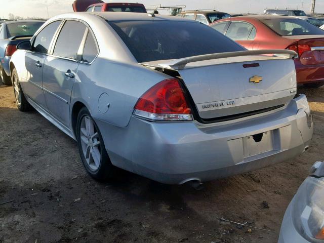 2G1WC5E34C1100461 - 2012 CHEVROLET IMPALA LTZ SILVER photo 3