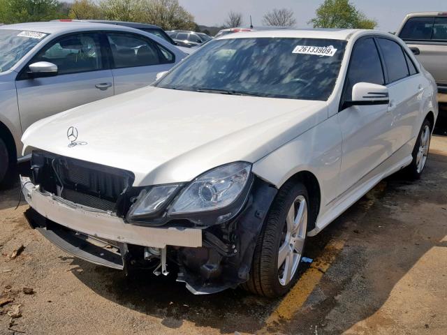 WDDHF5GB4BA462599 - 2011 MERCEDES-BENZ E 350 WHITE photo 2