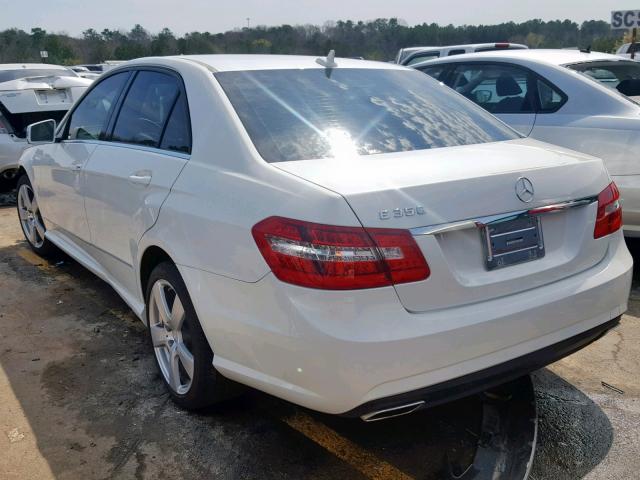 WDDHF5GB4BA462599 - 2011 MERCEDES-BENZ E 350 WHITE photo 3