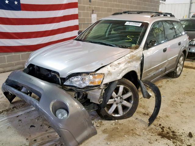 4S4BP61C376323221 - 2007 SUBARU LEGACY OUT GRAY photo 2