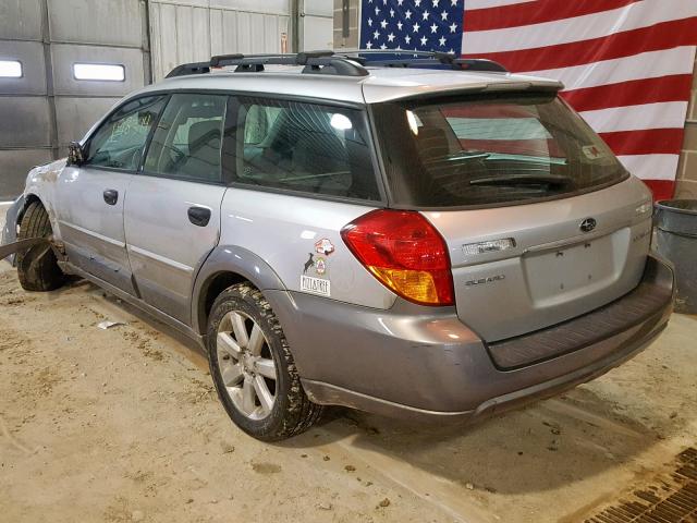 4S4BP61C376323221 - 2007 SUBARU LEGACY OUT GRAY photo 3