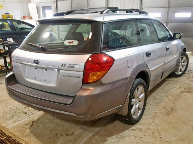 4S4BP61C376323221 - 2007 SUBARU LEGACY OUT GRAY photo 4