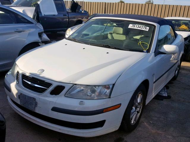 YS3FD79Y176003540 - 2007 SAAB 9-3 2.0T WHITE photo 2