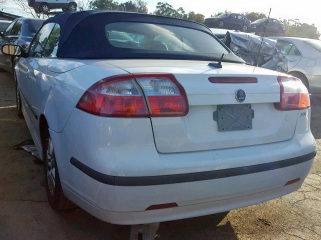 YS3FD79Y176003540 - 2007 SAAB 9-3 2.0T WHITE photo 3