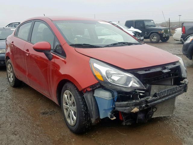 KNADM4A31D6300667 - 2013 KIA RIO LX RED photo 1