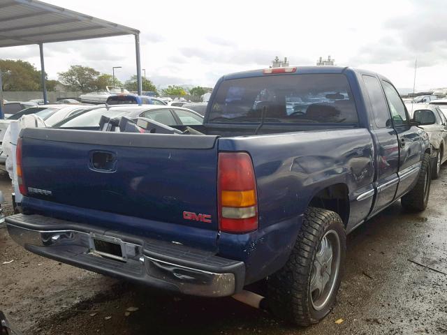 1GTEC19V7YZ289130 - 2000 GMC NEW SIERRA BLUE photo 4