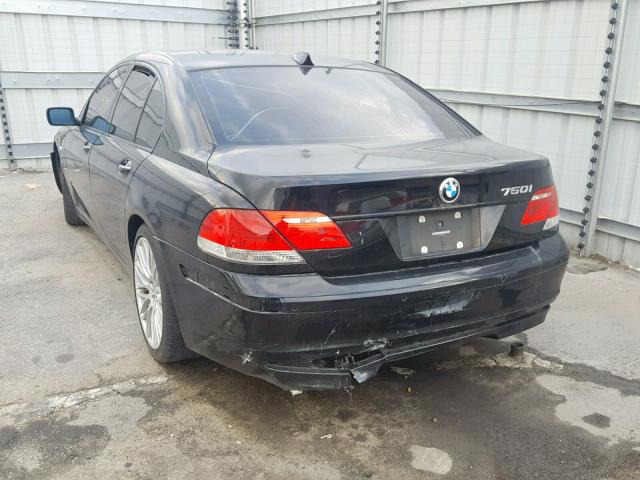 WBAHL83568DT11272 - 2008 BMW 750 I BLACK photo 3