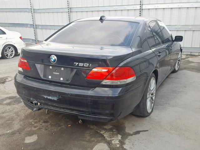 WBAHL83568DT11272 - 2008 BMW 750 I BLACK photo 4