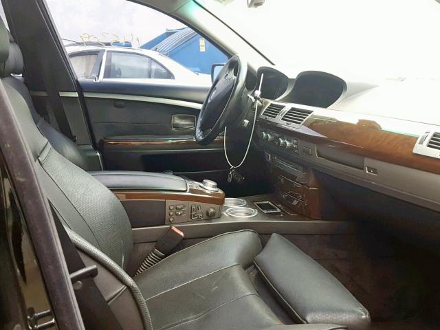 WBAHL83568DT11272 - 2008 BMW 750 I BLACK photo 5