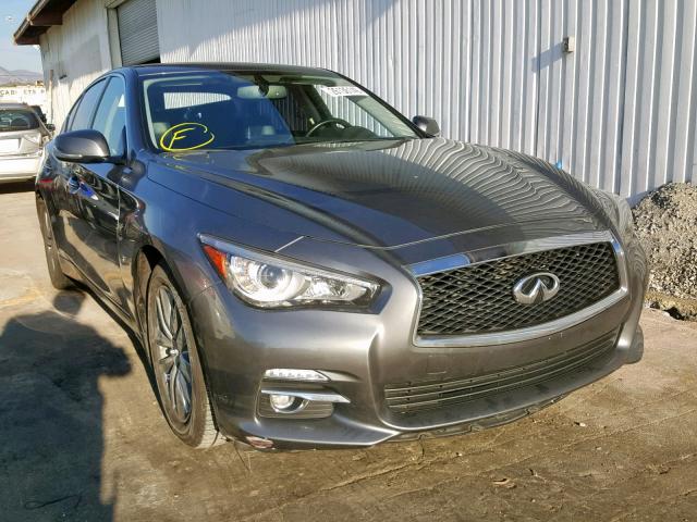 JN1BV7AP7FM354780 - 2015 INFINITI Q50 BASE GRAY photo 1