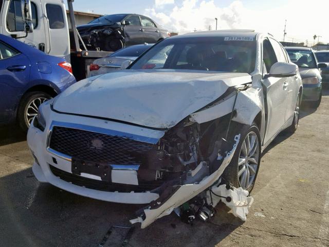 JN1BV7AP3FM357546 - 2015 INFINITI Q50 BASE WHITE photo 2