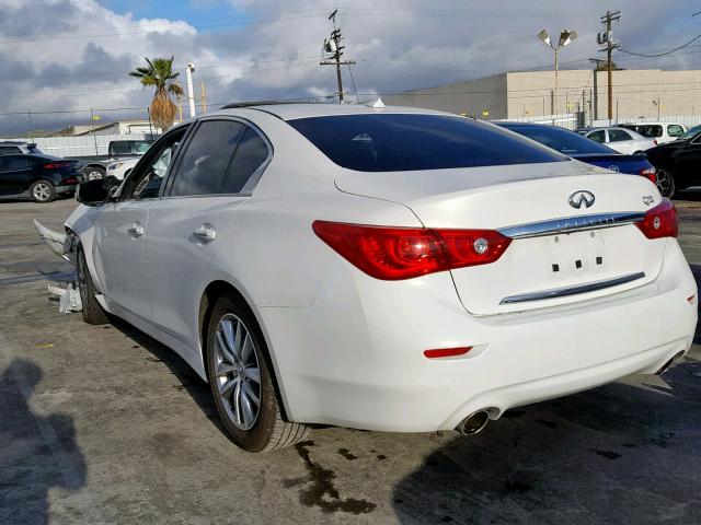 JN1BV7AP3FM357546 - 2015 INFINITI Q50 BASE WHITE photo 3