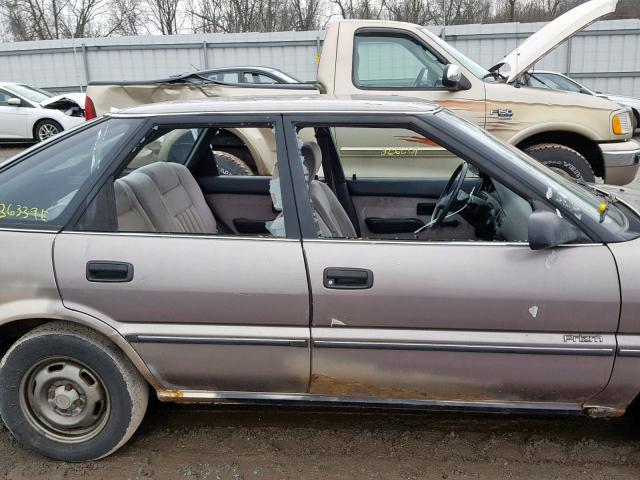 1Y1SK7162LZ024195 - 1990 GEO PRIZM BROWN photo 9