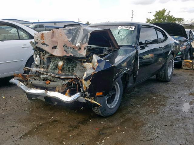 2K91F205851 - 1972 FORD MAVERICK BLACK photo 2