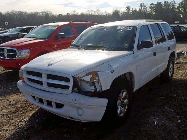 1D4HR38N53F559137 - 2003 DODGE DURANGO SP WHITE photo 2