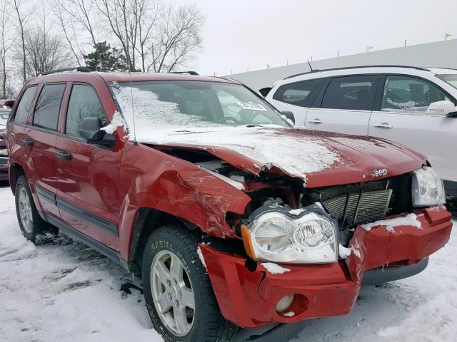 1J4GR48K85C508296 - 2005 JEEP GRAND CHER RED photo 1