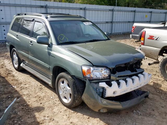 JTEDP21A560093084 - 2006 TOYOTA HIGHLANDER GREEN photo 1