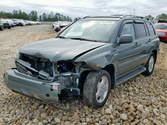 JTEDP21A560093084 - 2006 TOYOTA HIGHLANDER GREEN photo 2