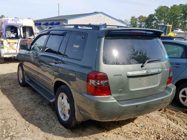 JTEDP21A560093084 - 2006 TOYOTA HIGHLANDER GREEN photo 3