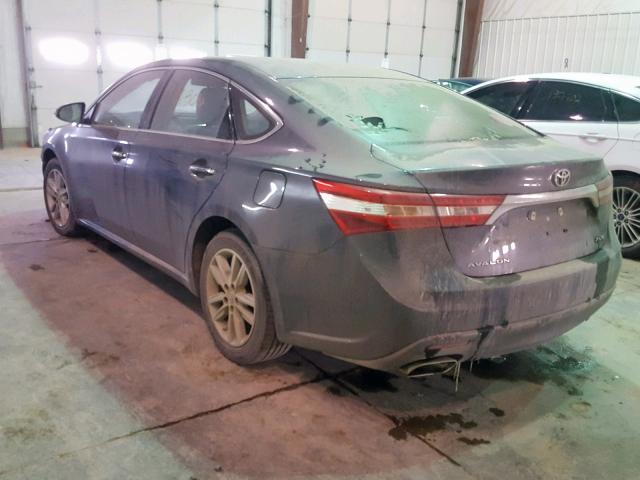 4T1BK1EBXDU022195 - 2013 TOYOTA AVALON BAS GRAY photo 3