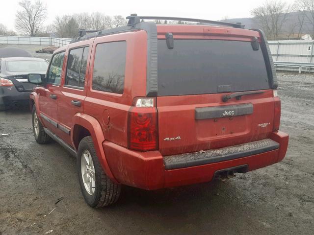 1J8HG48N66C280397 - 2006 JEEP COMMANDER RED photo 3