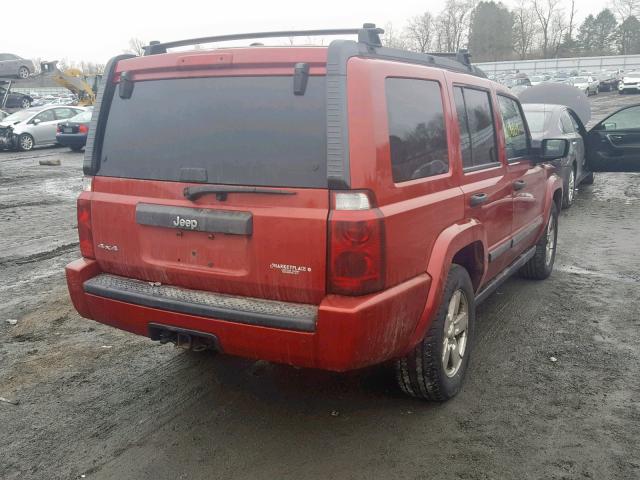 1J8HG48N66C280397 - 2006 JEEP COMMANDER RED photo 4