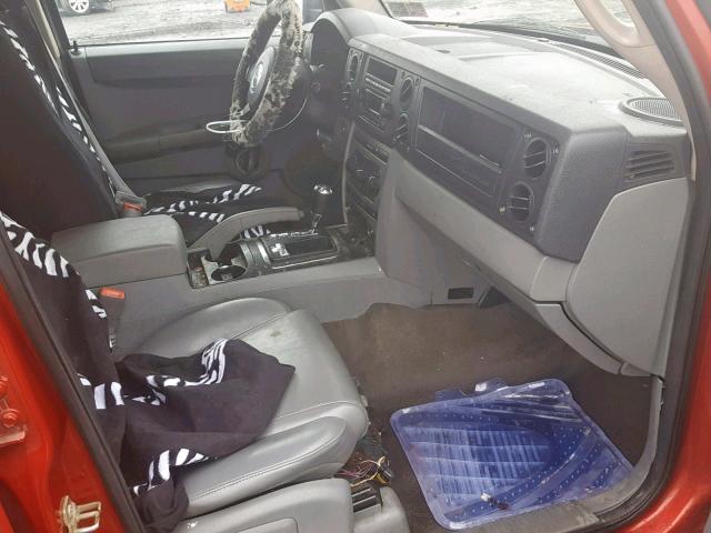 1J8HG48N66C280397 - 2006 JEEP COMMANDER RED photo 5