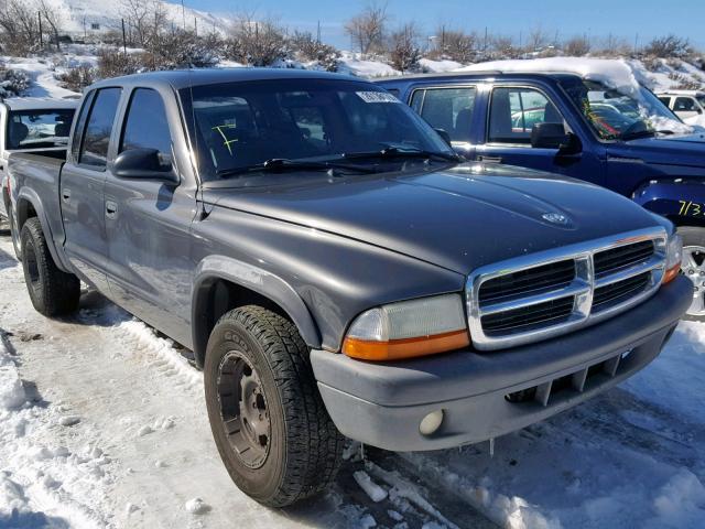 1D7HL38K54S690619 - 2004 DODGE DAKOTA QUA CHARCOAL photo 1