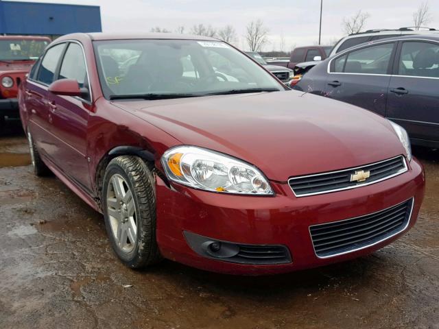 2G1WC57M091253997 - 2009 CHEVROLET IMPALA 2LT RED photo 1