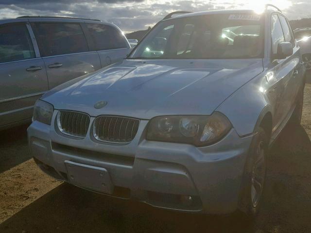 WBXPA93486WG75816 - 2006 BMW X3 3.0I SILVER photo 2