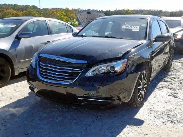 1C3CCBAB3DN597013 - 2013 CHRYSLER 200 LX BLACK photo 2