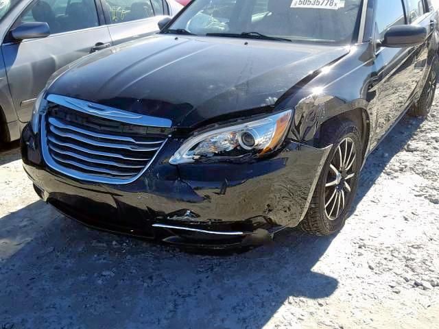 1C3CCBAB3DN597013 - 2013 CHRYSLER 200 LX BLACK photo 9