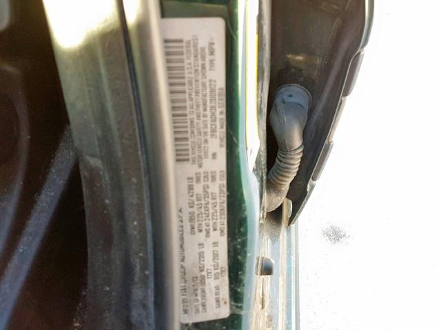 ZFBCFADH3EZ009122 - 2014 FIAT 500L TREKK GREEN photo 10