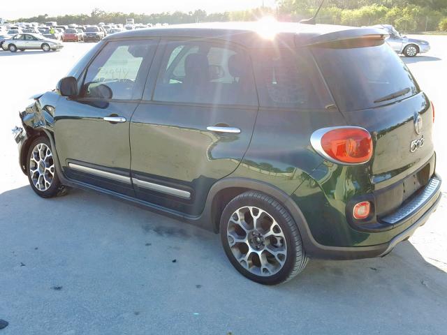 ZFBCFADH3EZ009122 - 2014 FIAT 500L TREKK GREEN photo 3