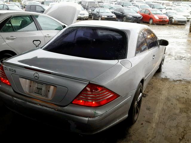 WDBPJ75J05A045817 - 2005 MERCEDES-BENZ CL 500 SILVER photo 4