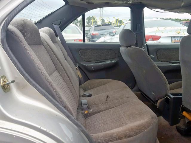 1N4AB41D4WC744110 - 1998 NISSAN SENTRA E SILVER photo 6