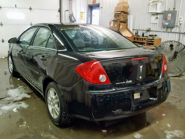 1G2ZF55B664143022 - 2006 PONTIAC G6 SE BLACK photo 3