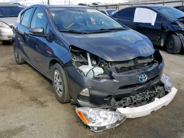 JTDKDTB31E1060943 - 2014 TOYOTA PRIUS C GRAY photo 1