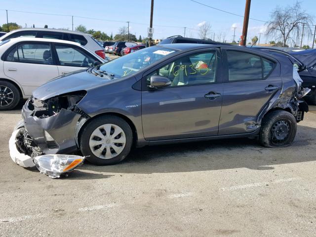 JTDKDTB31E1060943 - 2014 TOYOTA PRIUS C GRAY photo 9